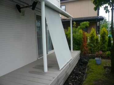 御代田町・F様邸 既存テラス日除け取付 御代田町・F様邸 既存テラス日除け取付